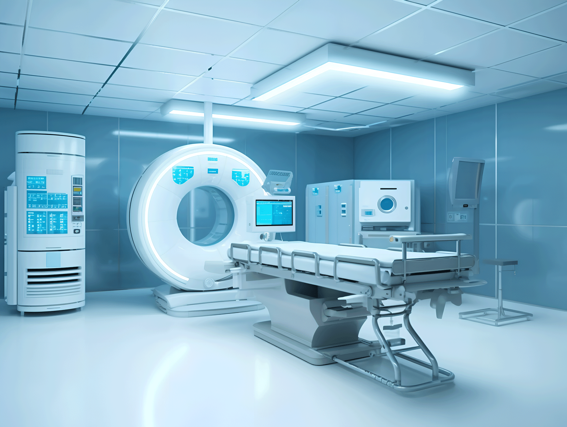 医院手术室有核磁共振扫描仪和x光机.png